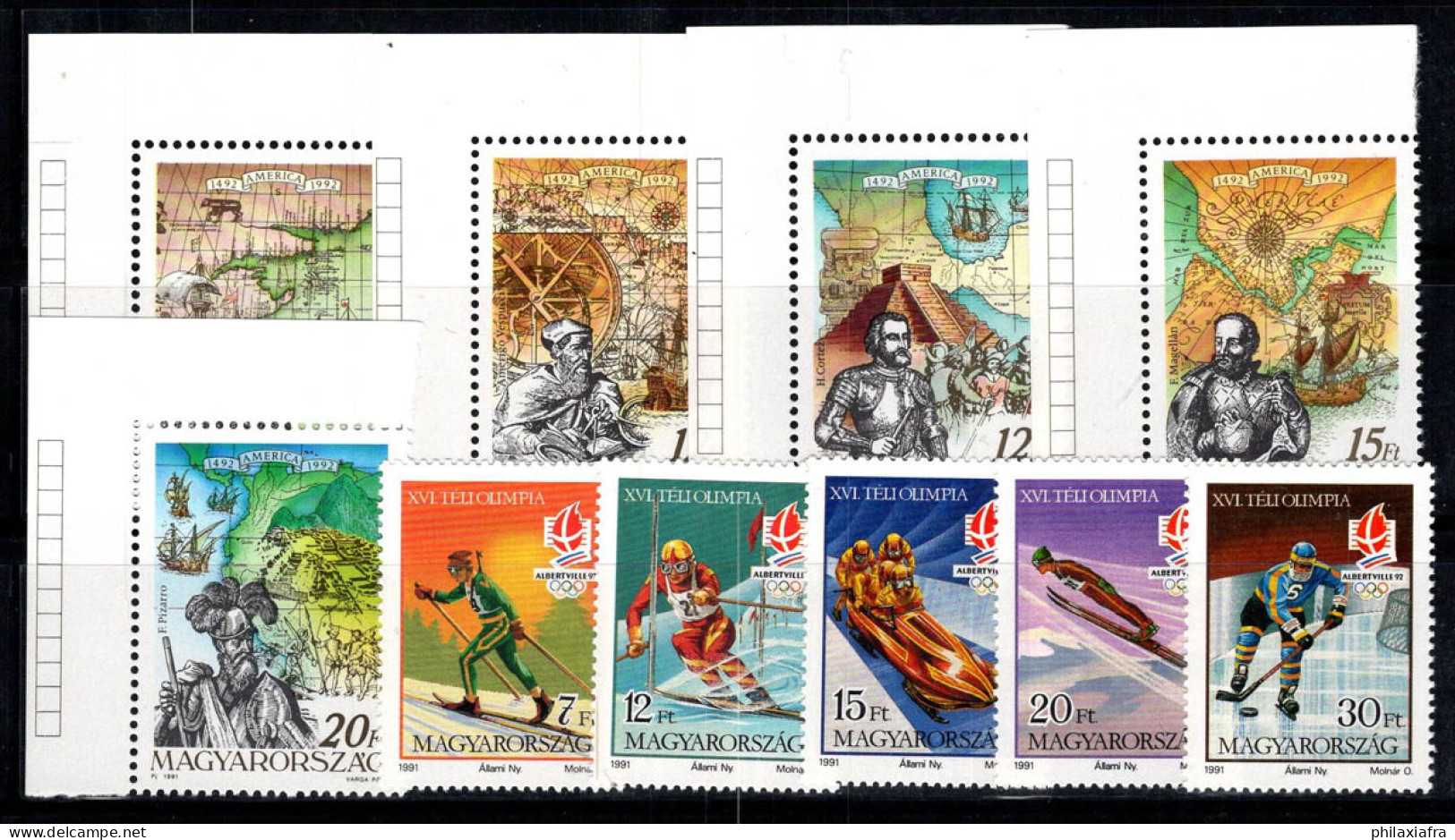 Hongrie 1991 Neuf ** 100% Jeux Olympiques, Explorateurs D'Amérique - Unused Stamps