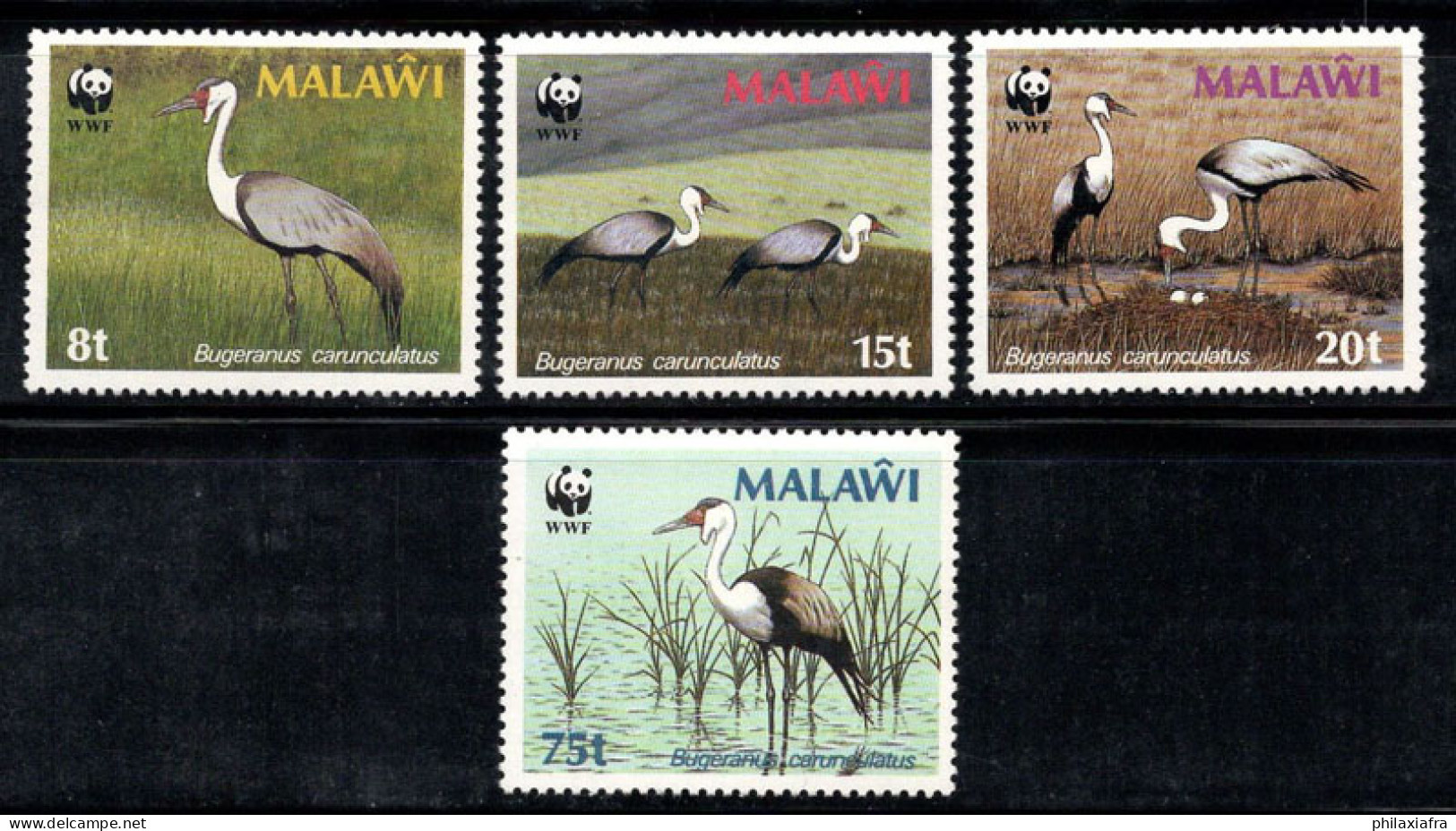 Malawi 1987 Mi. 477-80 Neuf ** 100% Grue Caruncolata - Malawi (1964-...)