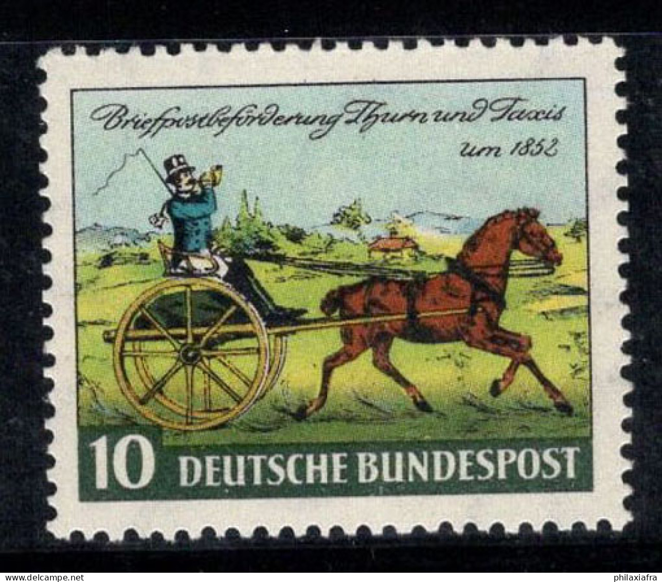 Allemagne Bund 1952 Mi. 160 Neuf ** 100% 10 Pf, Cheval - Ungebraucht