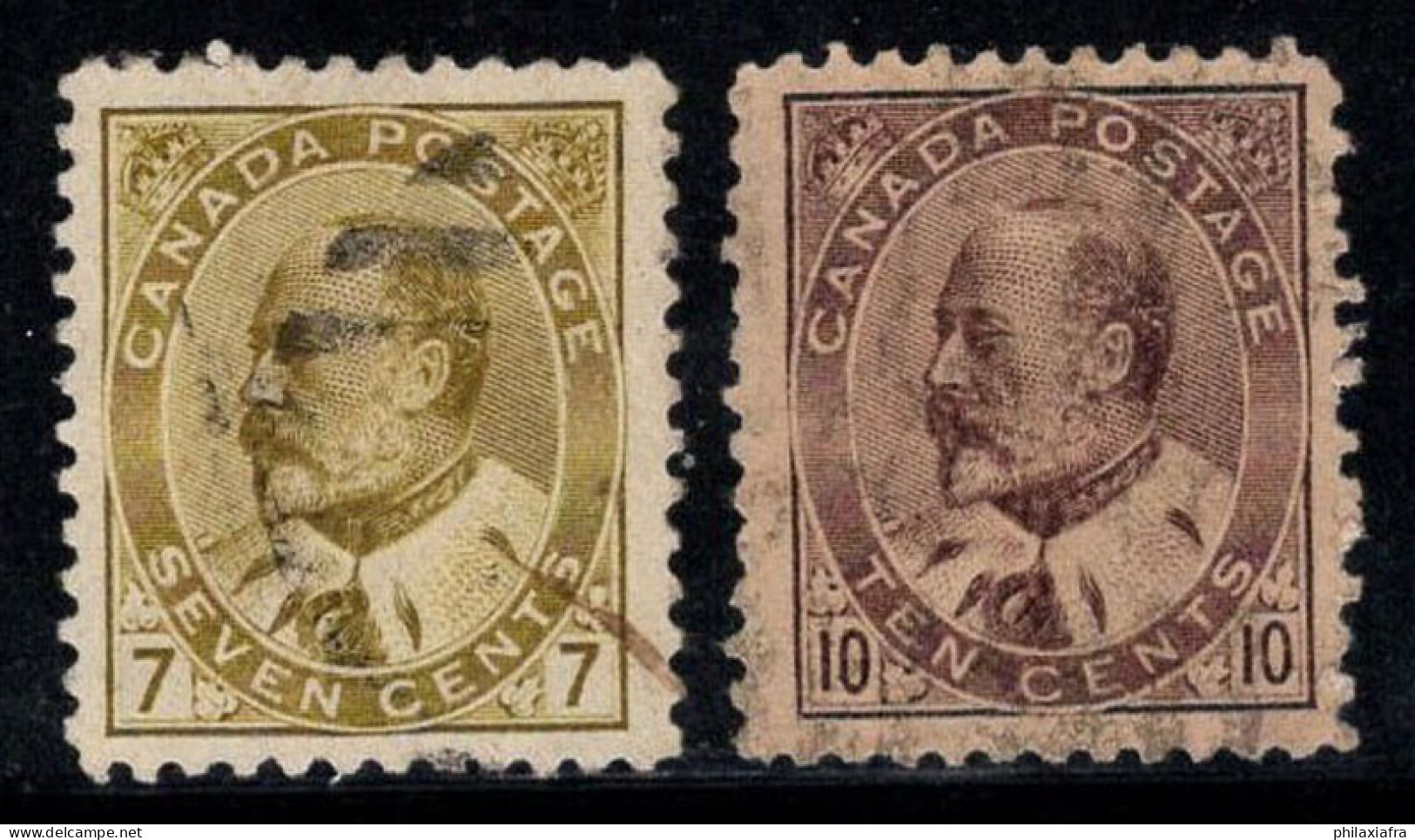 Canada 1903 Mi. 80-81 Oblitéré 80% Le Roi Édouard VII - Used Stamps