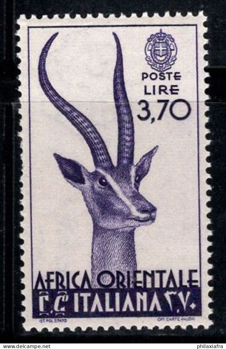 Afrique Orientale Italienne 1938 Sass. 17 Neuf ** 100% 3,70 Lire, Gazelle - Afrique Orientale