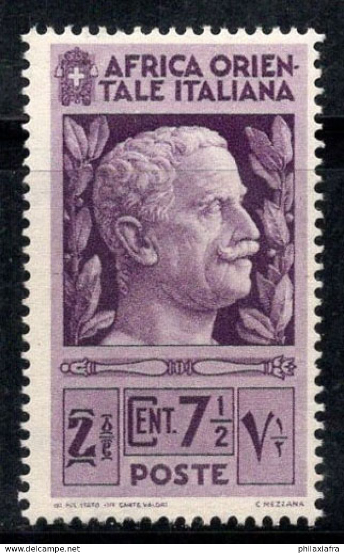 Afrique Orientale Italienne 1938 Sass. 3 Neuf ** 100% 7,5 Cents, V.Emanuele III - Ostafrika