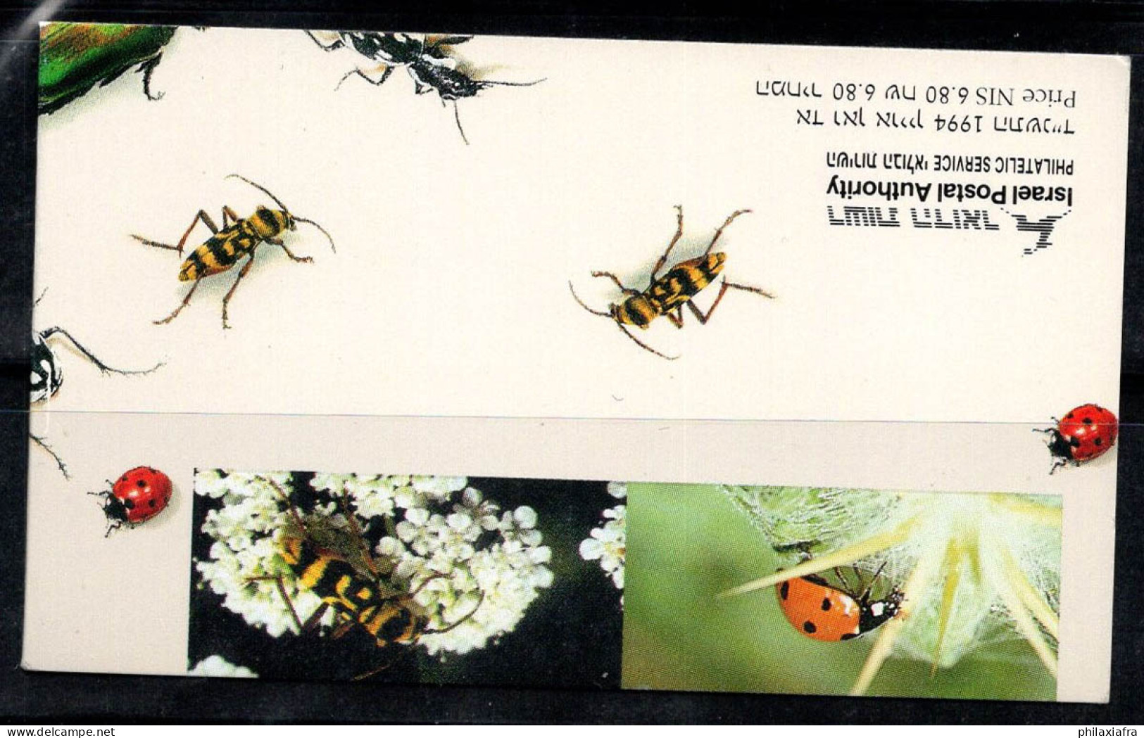 Israël 1994 Mi. 1287-1290 Carnet 100% Neuf ** Insectes - Carnets