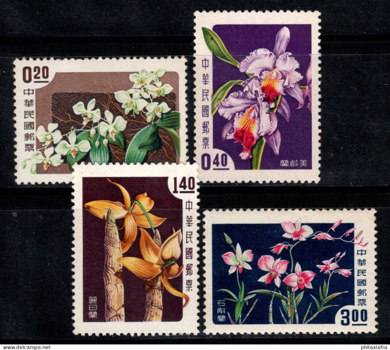 Taiwan 1958 Mi. 288-291 Neuf ** 100% Fleurs D'orchidées, Flore - Ongebruikt
