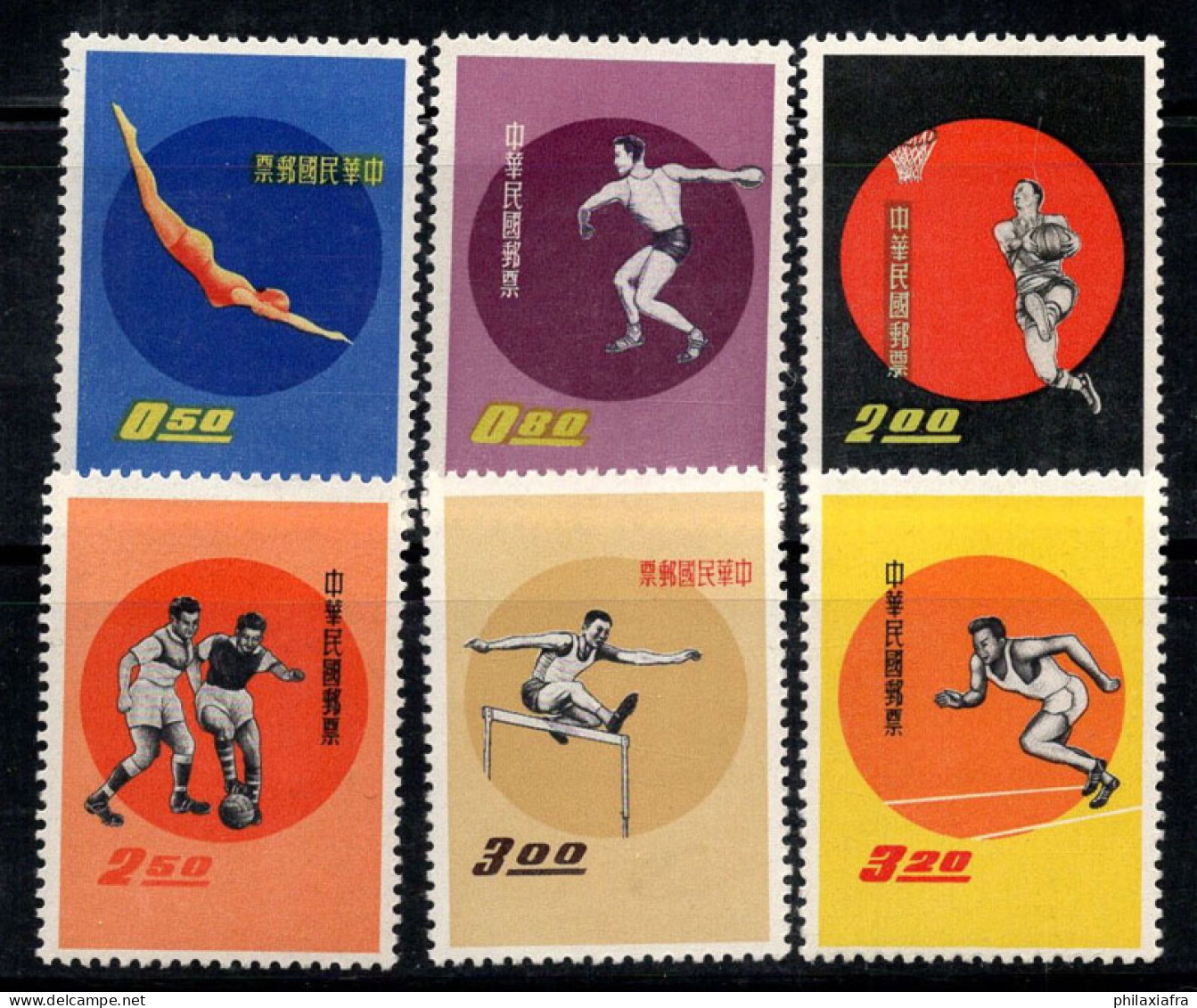 Taiwan 1960 Mi. 390-395 Neuf ** 100% Sport - Unused Stamps