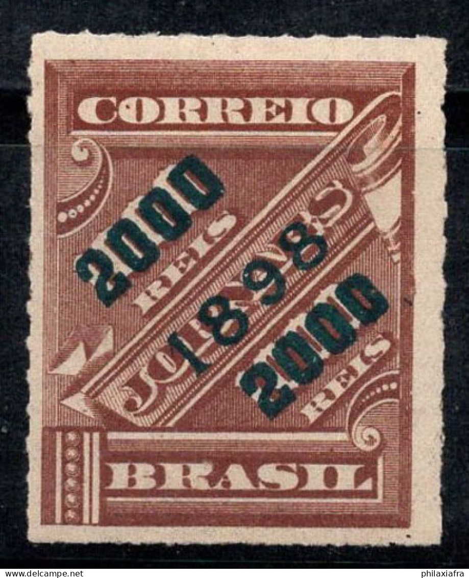 Brésil 1898 Mi. 124 Neuf * MH 100% 2000 R Surimprimé - Neufs