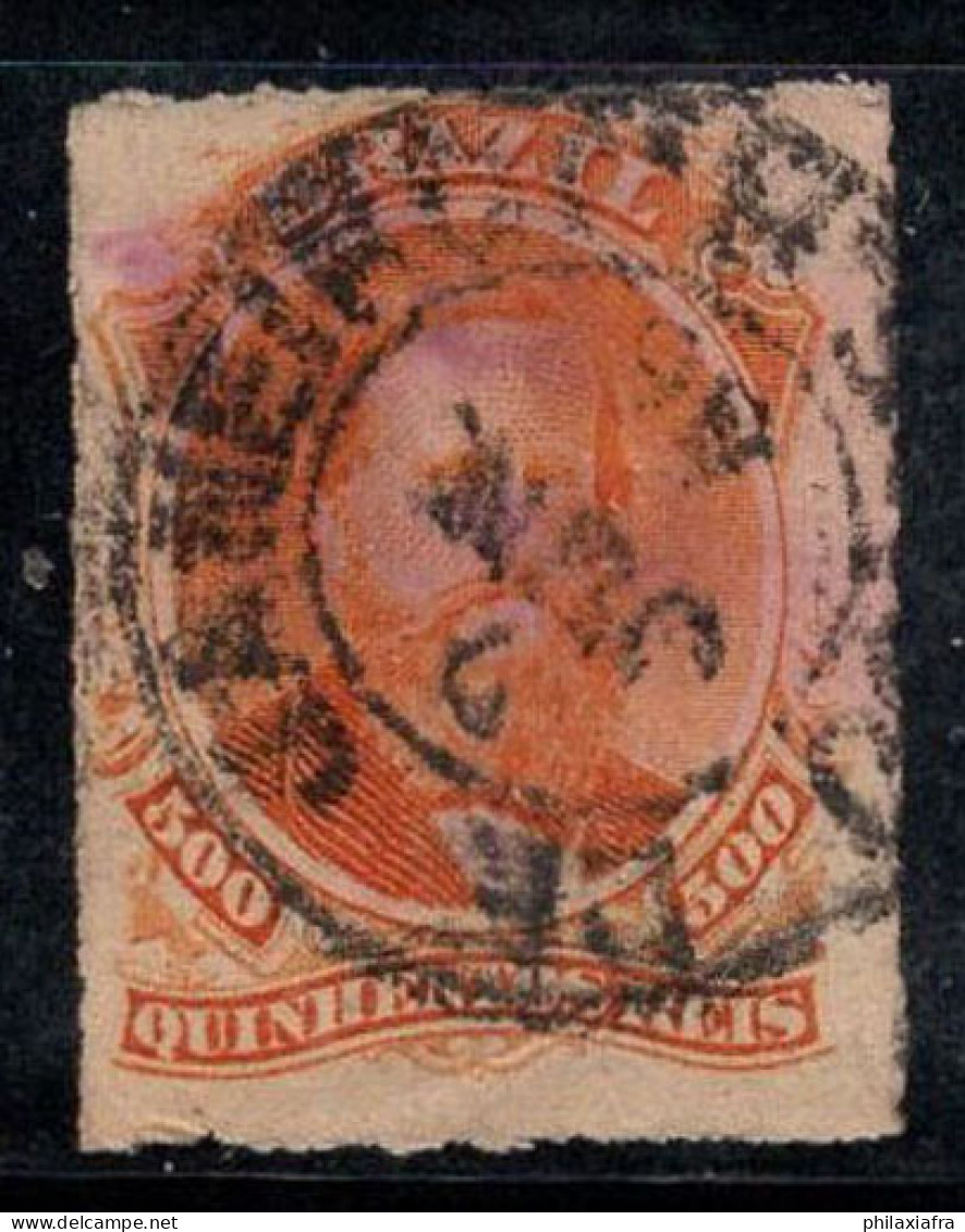 Brésil 1876 Mi. 36 Oblitéré 100% Pedro II, 500 R - Used Stamps