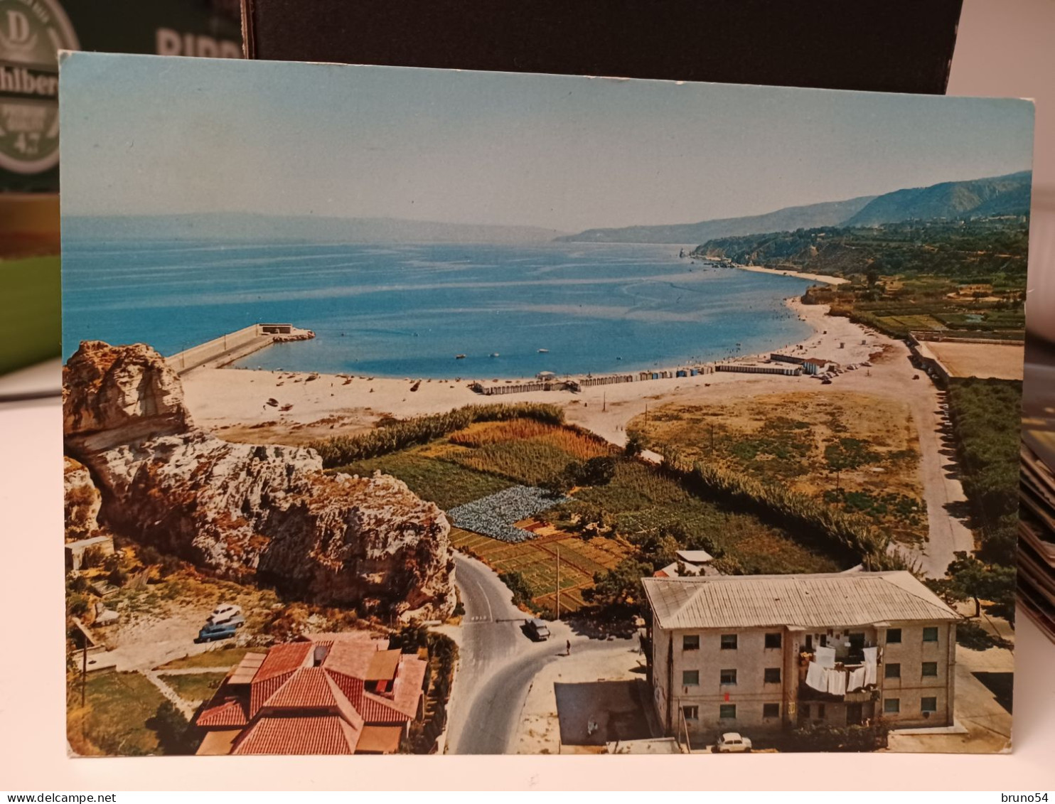 Cartolina Tropea  Provincia Vibo Valentia ,spaiggia Del Vescovado Con Pineta 1977 - Vibo Valentia