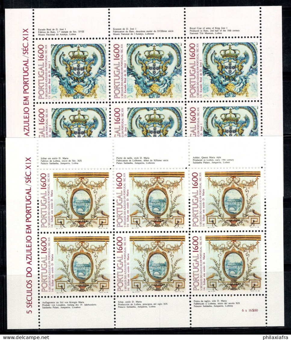 Portugal 1984 Mi. 1625,1640 Mini Feuille 100% Neuf ** Armoiries De José I, Azulejo - Neufs