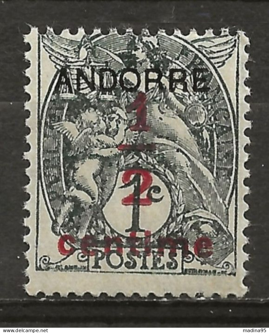 ANDORRE FRANCAIS: **, N°1, TB - Neufs