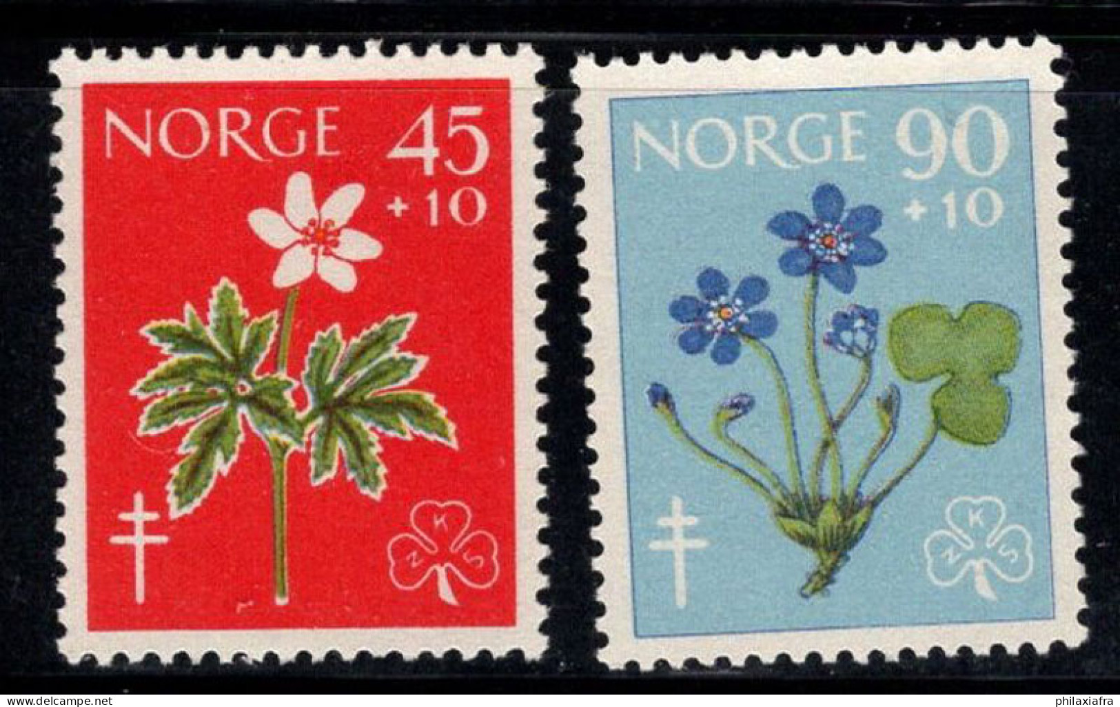 Norvège 1960 Mi. 438-439 Neuf ** 100% Fleurs, Flore - Nuovi