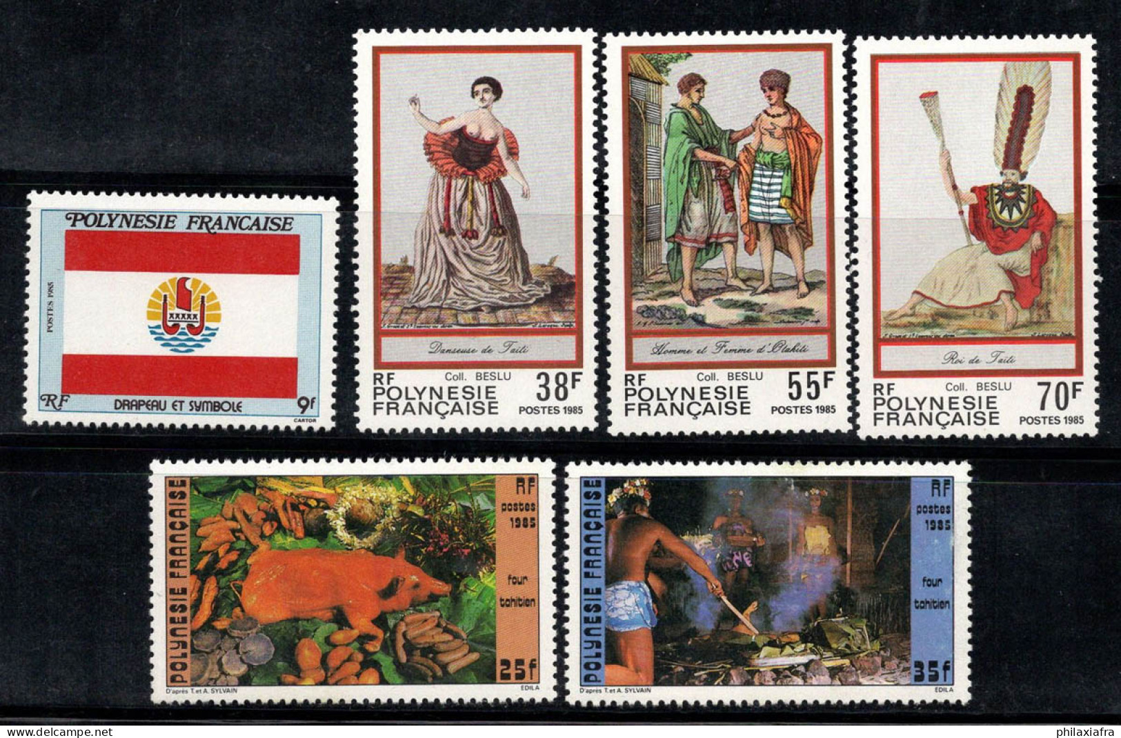 Polynésie Française 1985 Yv. 237-242 Neuf ** 100% Drapeau, Folklore, Art, Culture - Neufs