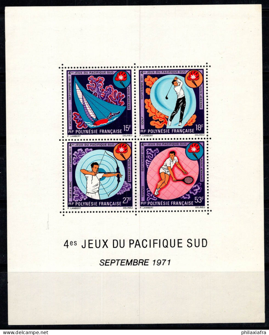 Polynésie Française 1971 Yv. 2 Bloc Feuillet 60% Neuf ** Sport - Blocs-feuillets