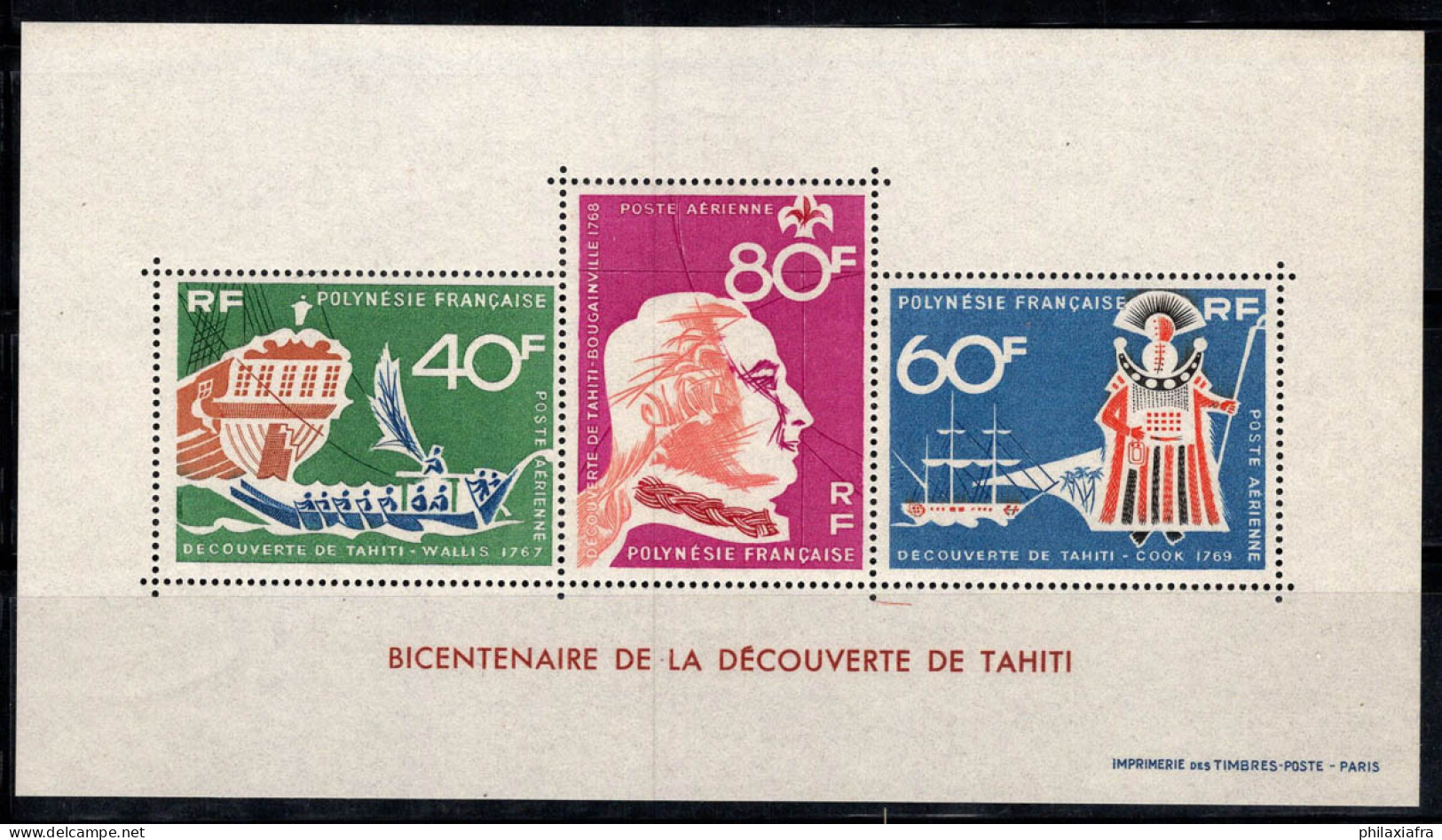 Polynésie Française 1968 Yv. 1 Bloc Feuillet 100% Neuf ** Tahiti - Blocs-feuillets