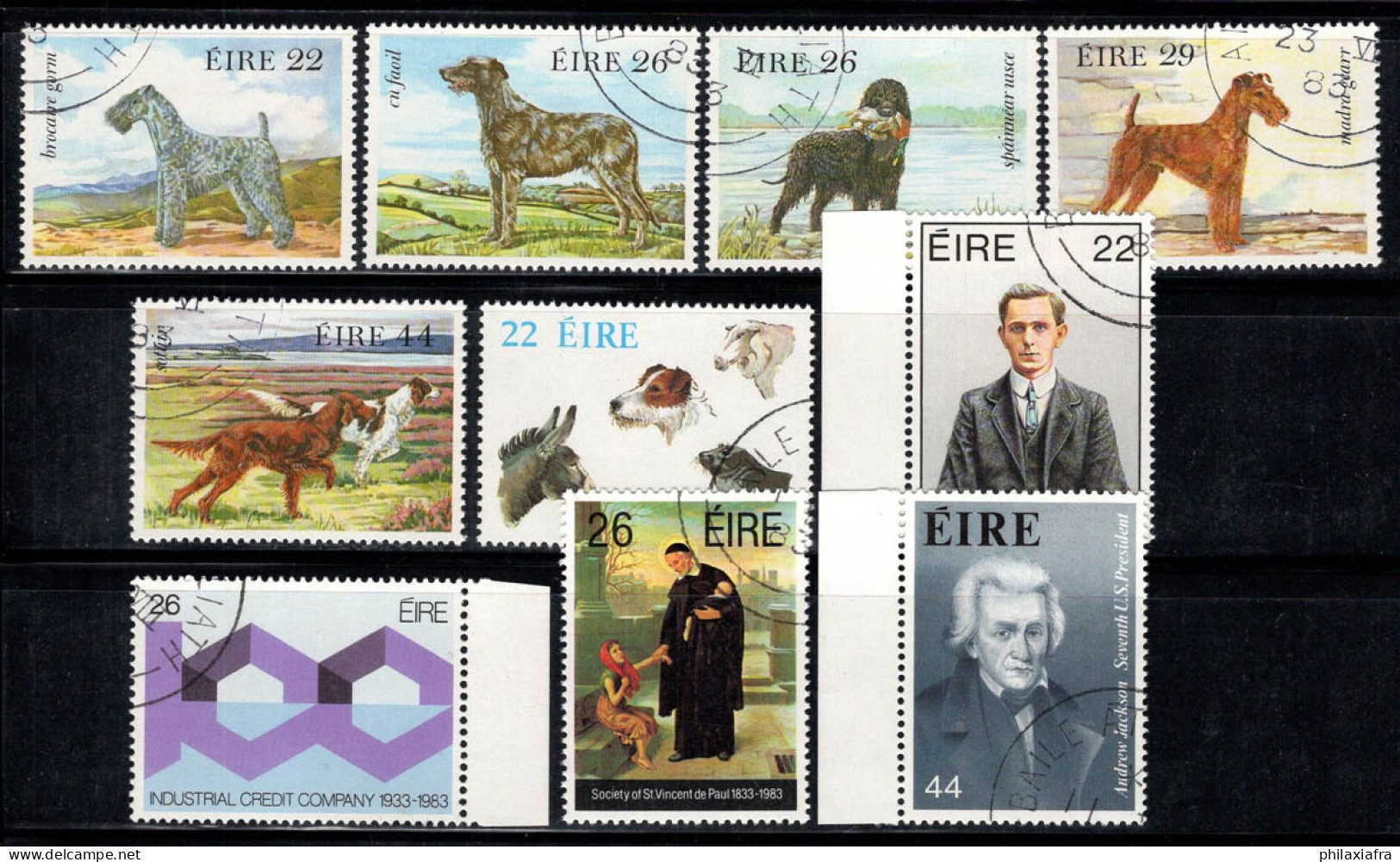 Irlande 1983 Mi. 510-19 Oblitéré 100% Personnes Célèbres, Chiens Irlandais - Used Stamps