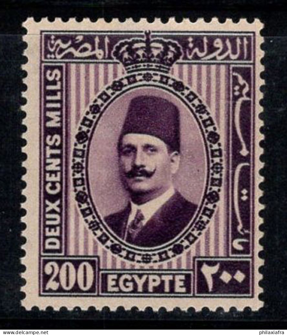 Égypte 1927 Mi. 135 Neuf ** 40% Roi Fouad, 200 M - Neufs