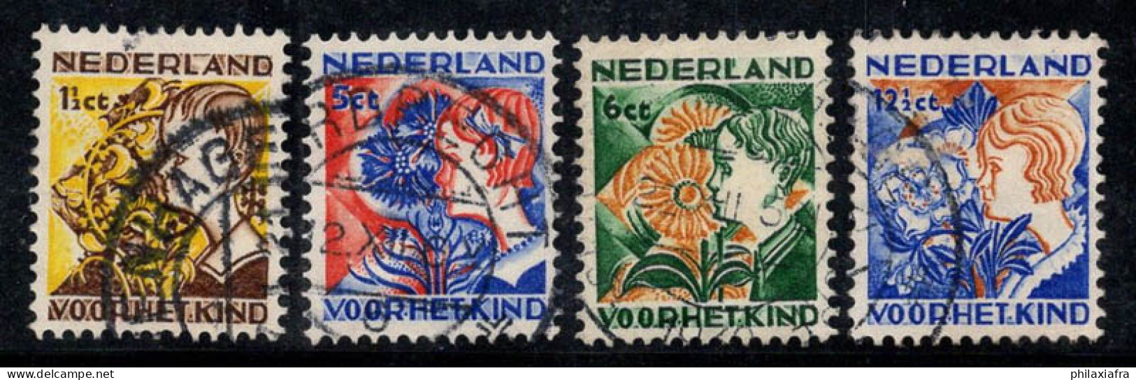 Pays-Bas 1932 Mi. 253A-256A Oblitéré 100% Pour Les Enfants - Gebruikt