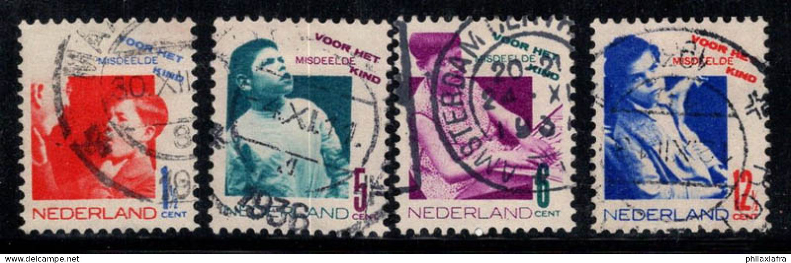 Pays-Bas 1931 Mi. 245A-248A Oblitéré 100% Pour Les Enfants - Used Stamps