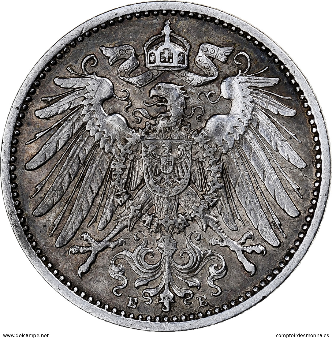 Monnaie, GERMANY - EMPIRE, Wilhelm II, Mark, 1911, Muldenhütten, SUP, Argent - 1 Mark