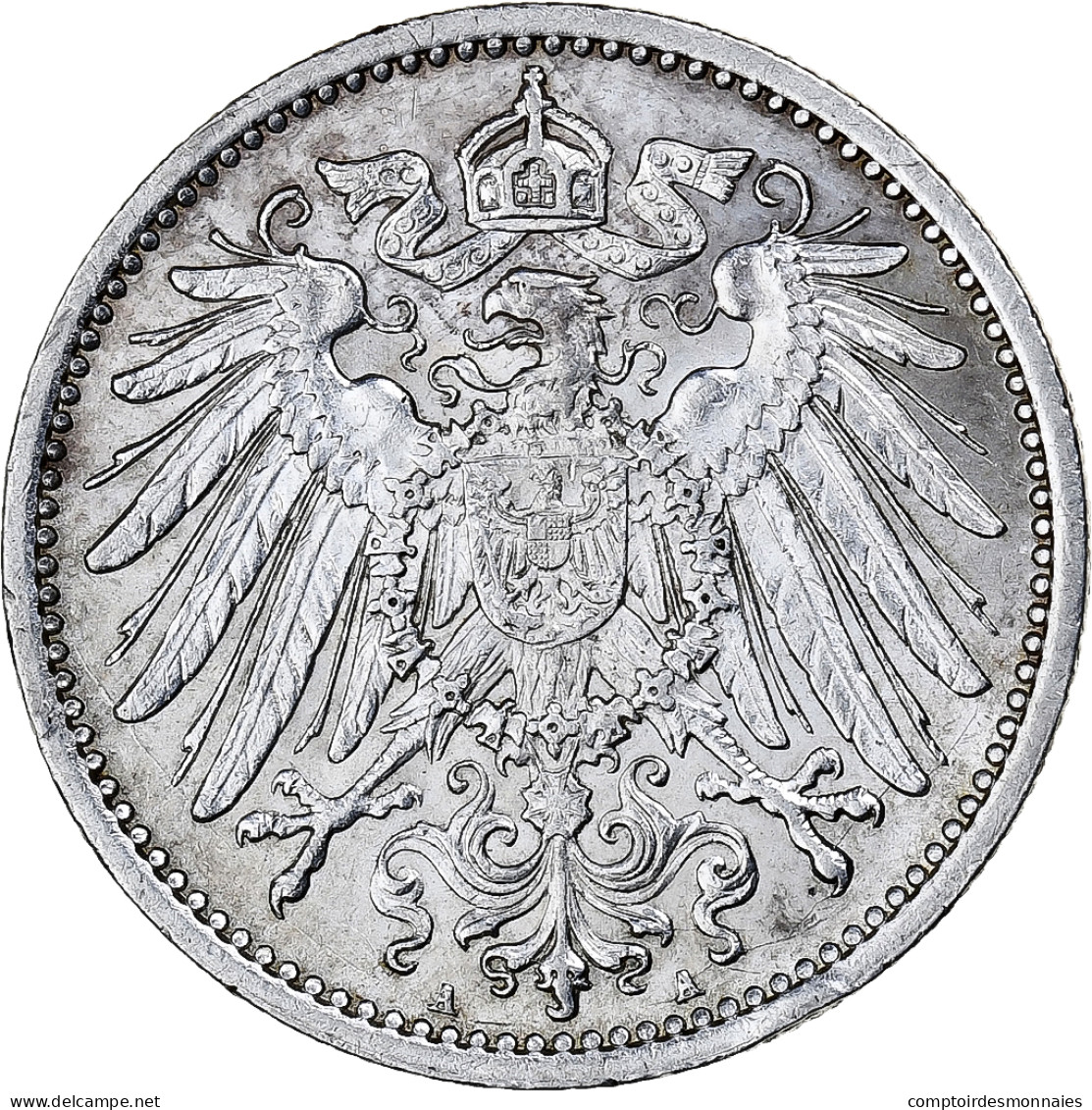 Empire Allemand, Wilhelm II, Mark, 1914, Berlin, Argent, TTB+, KM:14 - 1 Mark