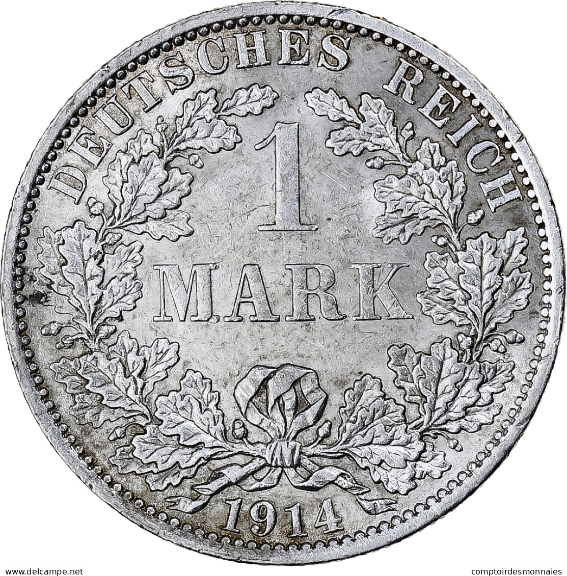 Empire Allemand, Wilhelm II, Mark, 1914, Berlin, Argent, TTB+, KM:14 - 1 Mark