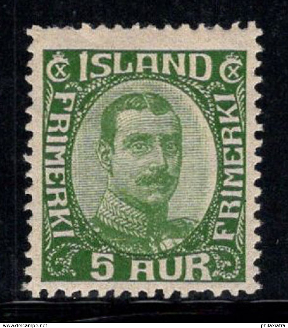 Islande 1920 Mi. 86 Neuf * MH 100% 5 A, Roi Christian X - Unused Stamps