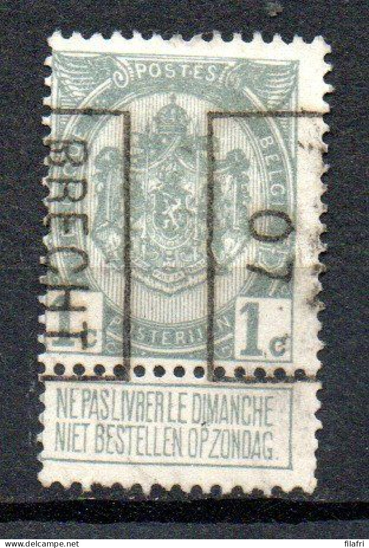 972 Voorafstempeling Op Nr 81A - BRECHT 07 - Positie B - Roller Precancels 1900-09