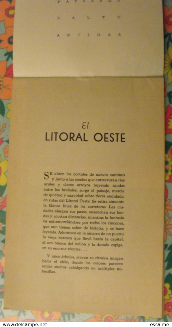 Uruguay. Turismo En El Oeste. Document Touristique Vers 1960 - Culture