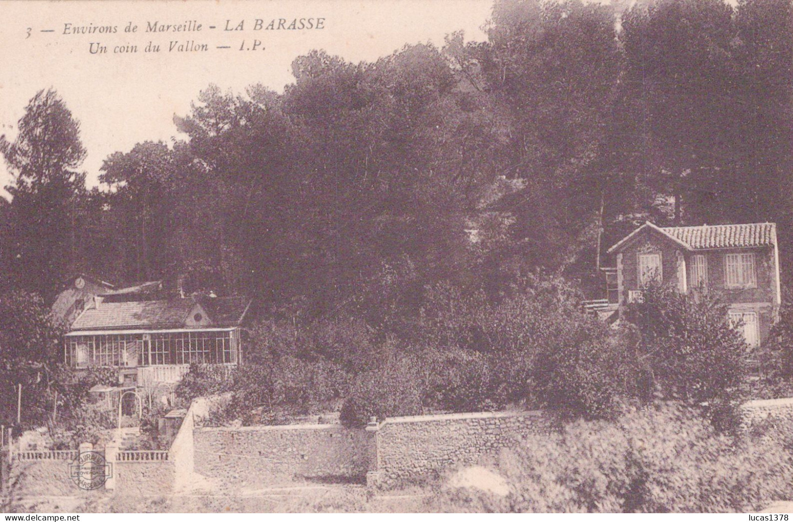 13 / MARSEILLE / LA BARASSE / UN COIN DU VALLON  / IP 3 - Saint Marcel, La Barasse, Saintt Menet