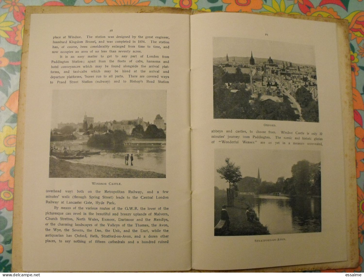 Bristol, the central port of England. Great western railway 1910. photos + plan