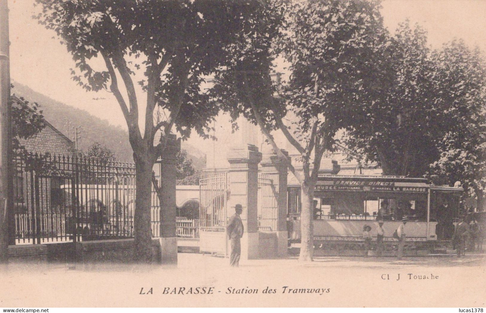 13 / MARSEILLE / LA BARASSE / STATION DES TRAMWAYS / RARE + - Saint Marcel, La Barasse, Saint Menet