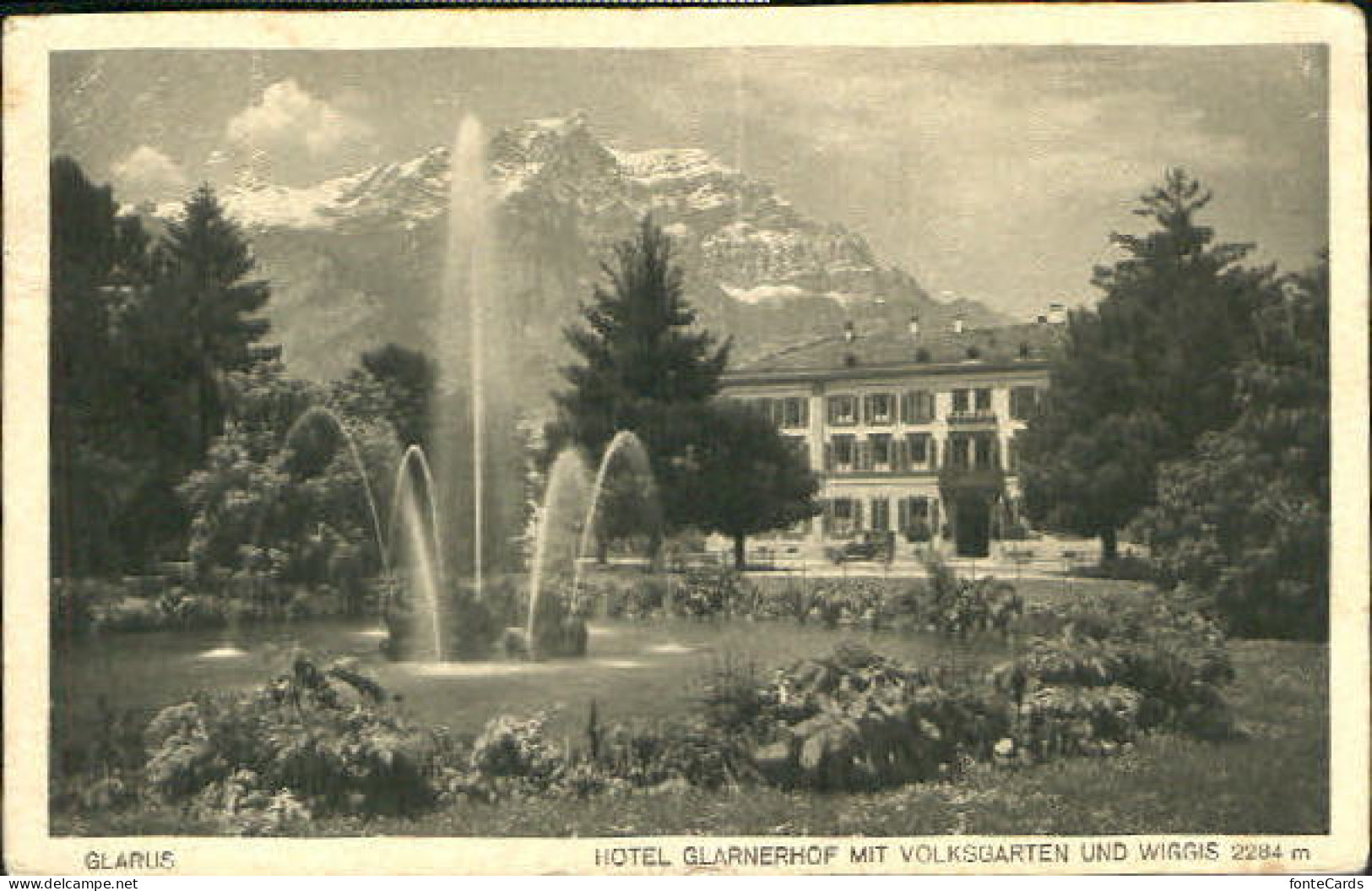 10557010 Glarus GL Glarus Hotel Garten X 1920 Glarus - Autres & Non Classés