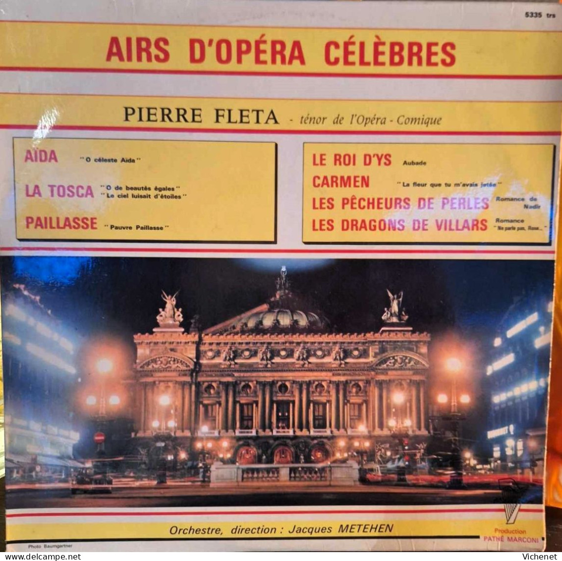 Pierre Fleta - Airs D'Opéra Célèbres - 25 Cm - Speciale Formaten