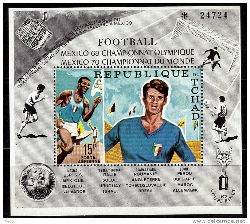 TCHAD   BF  * *  ( Avec N° )   Cup  1970  Fussball  Soccer  Football Course - 1970 – Mexico