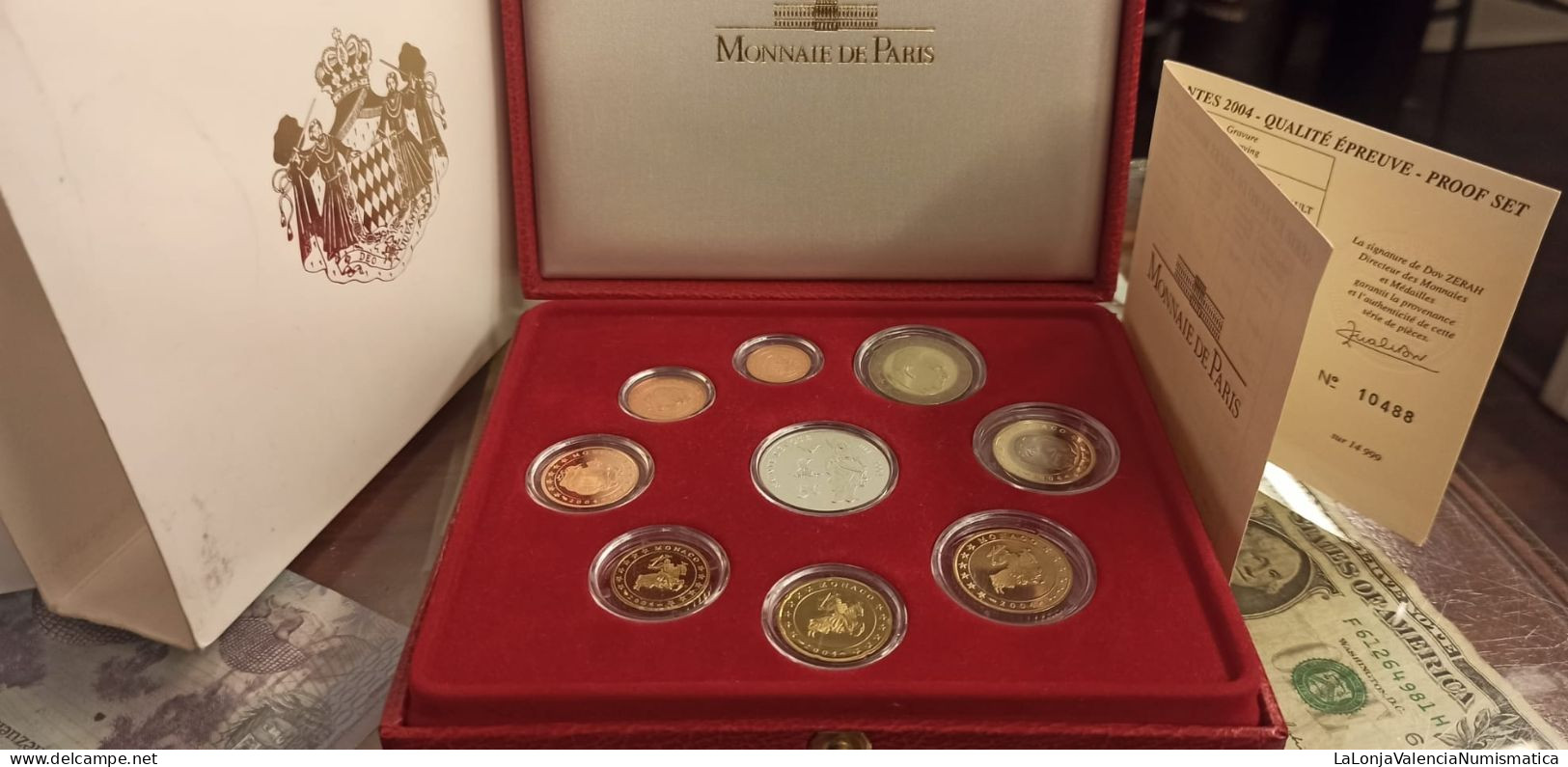 Mónaco Set Euro Rainier III 2004 Proof Monnaie De Paris - Altri & Non Classificati