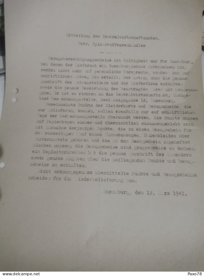 Lettre, Luxembourg 1941 - 1940-1944 German Occupation