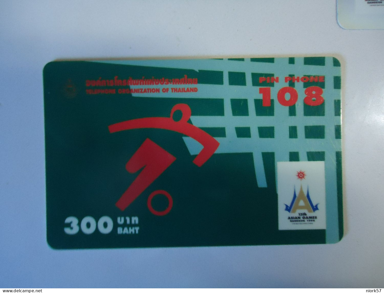 THAILAND USED   CARDS PIN 108  SPORTS MASCOT ASIAN GAMES  300 UNITS - Juegos Olímpicos