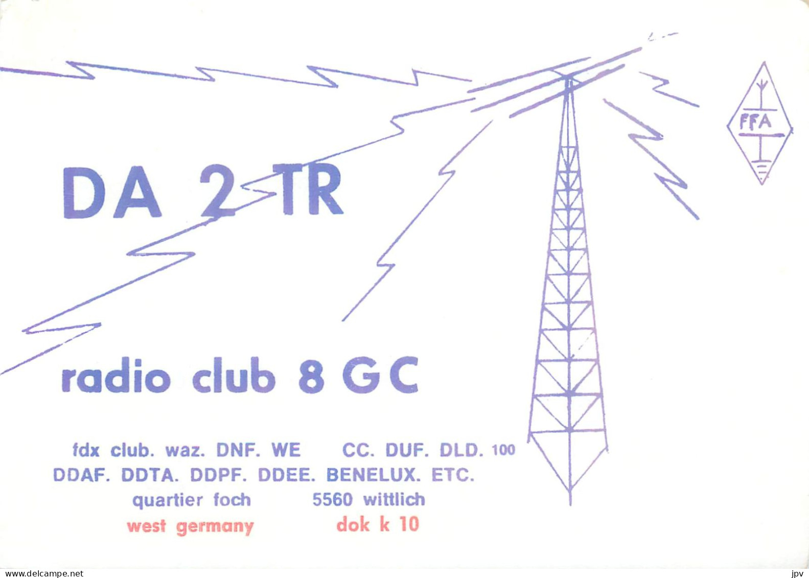 CARTE QSL : WITTLICH. ALLEMAGNE . GERMANY. 1979 - Other & Unclassified