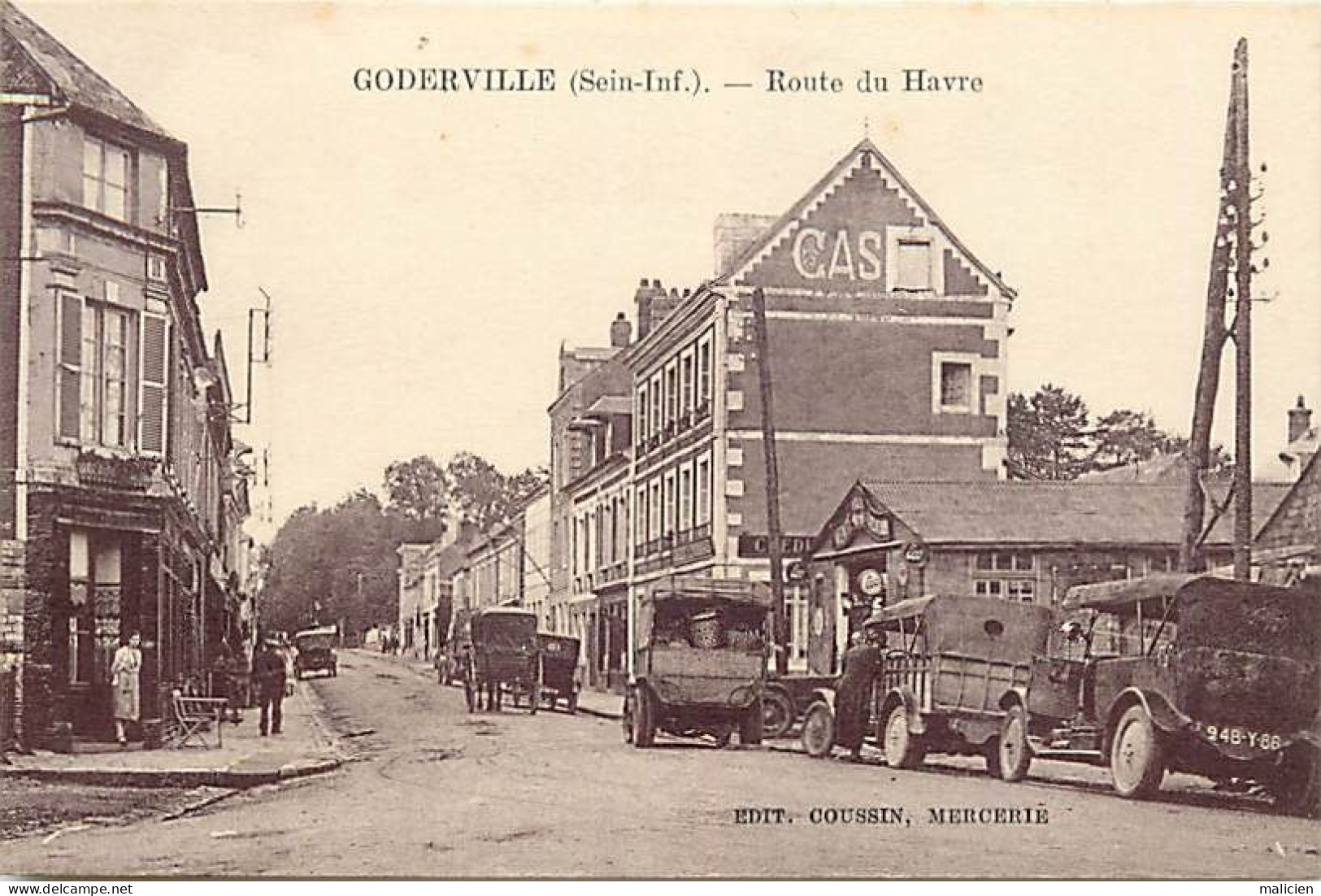 - Seine Maritime -ref-C613- Goderville - Route Du Havre - Garage Vente Location Autos - Voitures - Credit Lyonnais - - Goderville