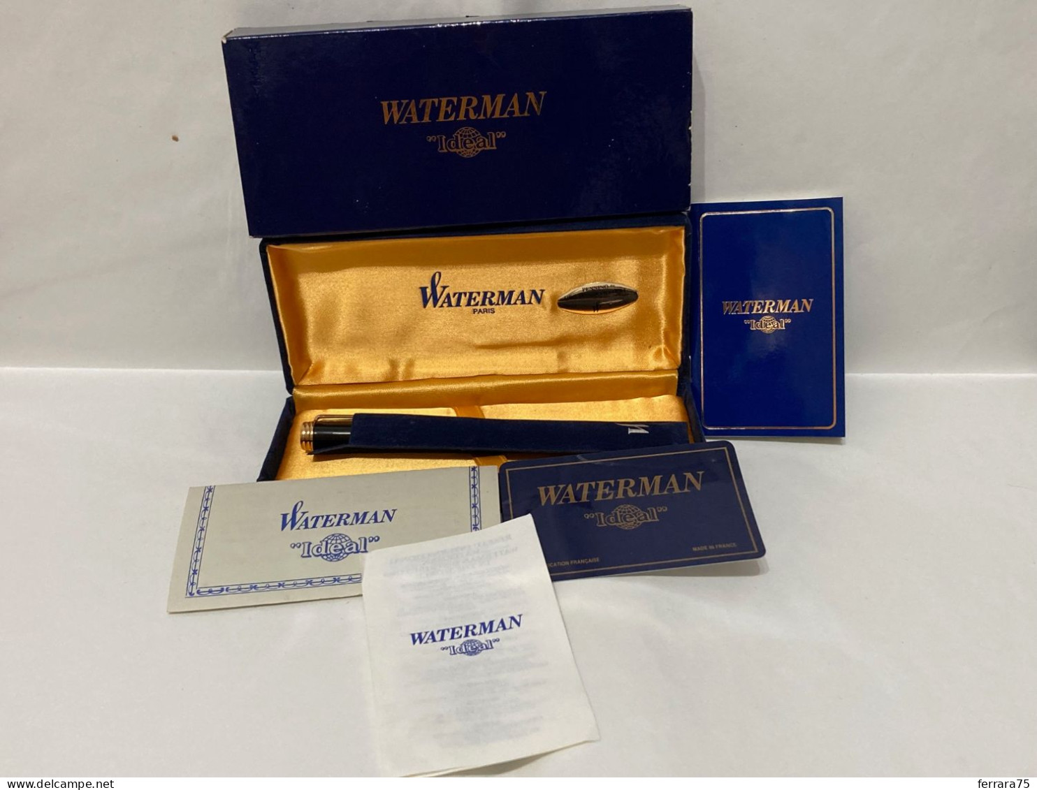 PENNA STILOGRAFICA WATERMAN IDEAL PARIS PENNINO ORO 18K 750 GOLD CON SCATOLA. - Pens