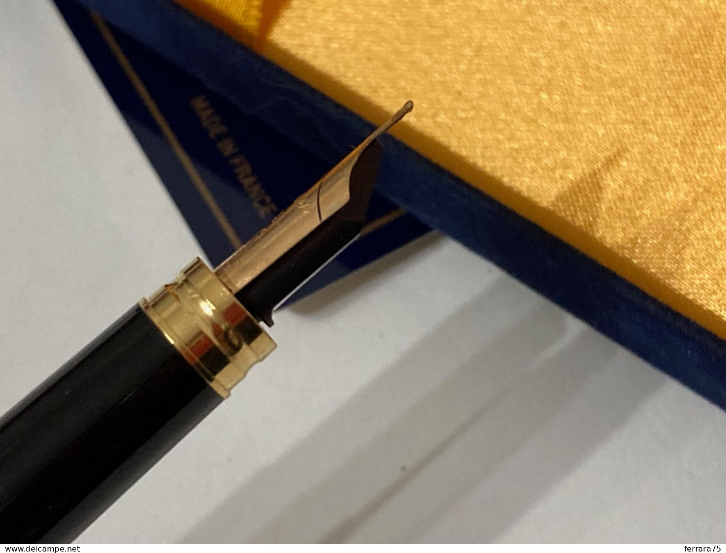 PENNA STILOGRAFICA WATERMAN IDEAL PARIS PENNINO ORO 18K 750 GOLD CON SCATOLA.