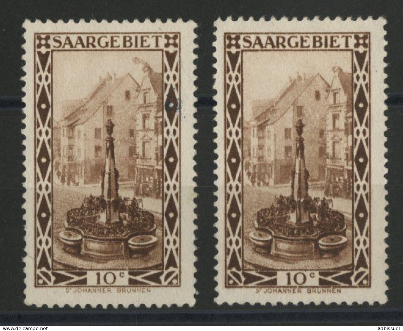 SARRE VARIETE N° 108 II + VI ( Y & T 107) Neufs * (MH) Voir Description - Unused Stamps