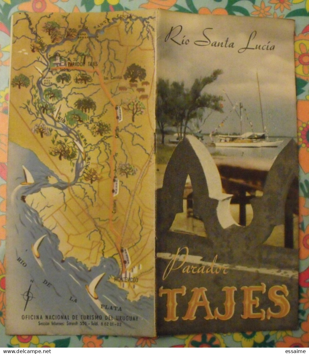 Uruguay. Rio Santa Lucia. Parador Tajes. Document Dépliant Touristique. Sd (vers 1960) - Cultura