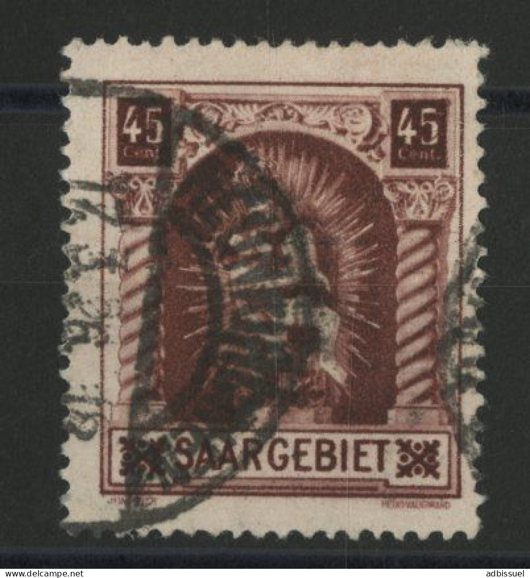 SARRE VARIETE N° 102 VI ( Y & T 101) Trait Sur Le 5 En Haut à Droite Oblitéré. - Used Stamps