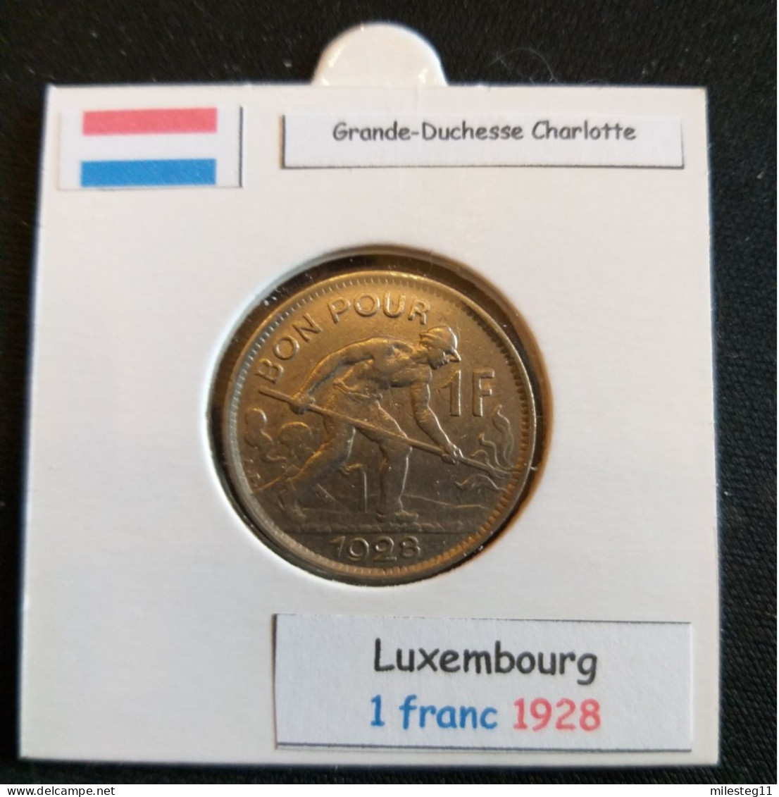 Luxembourg 1 Franc 1928 - Luxembourg