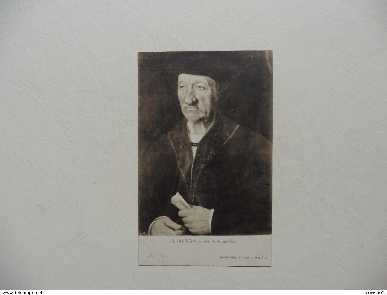 Espagne > Madrid  :CPA   :H Holbein Retrato De Hombre Museo Del Prado Madrid  N°484 Union Postale Universelle - Madrid