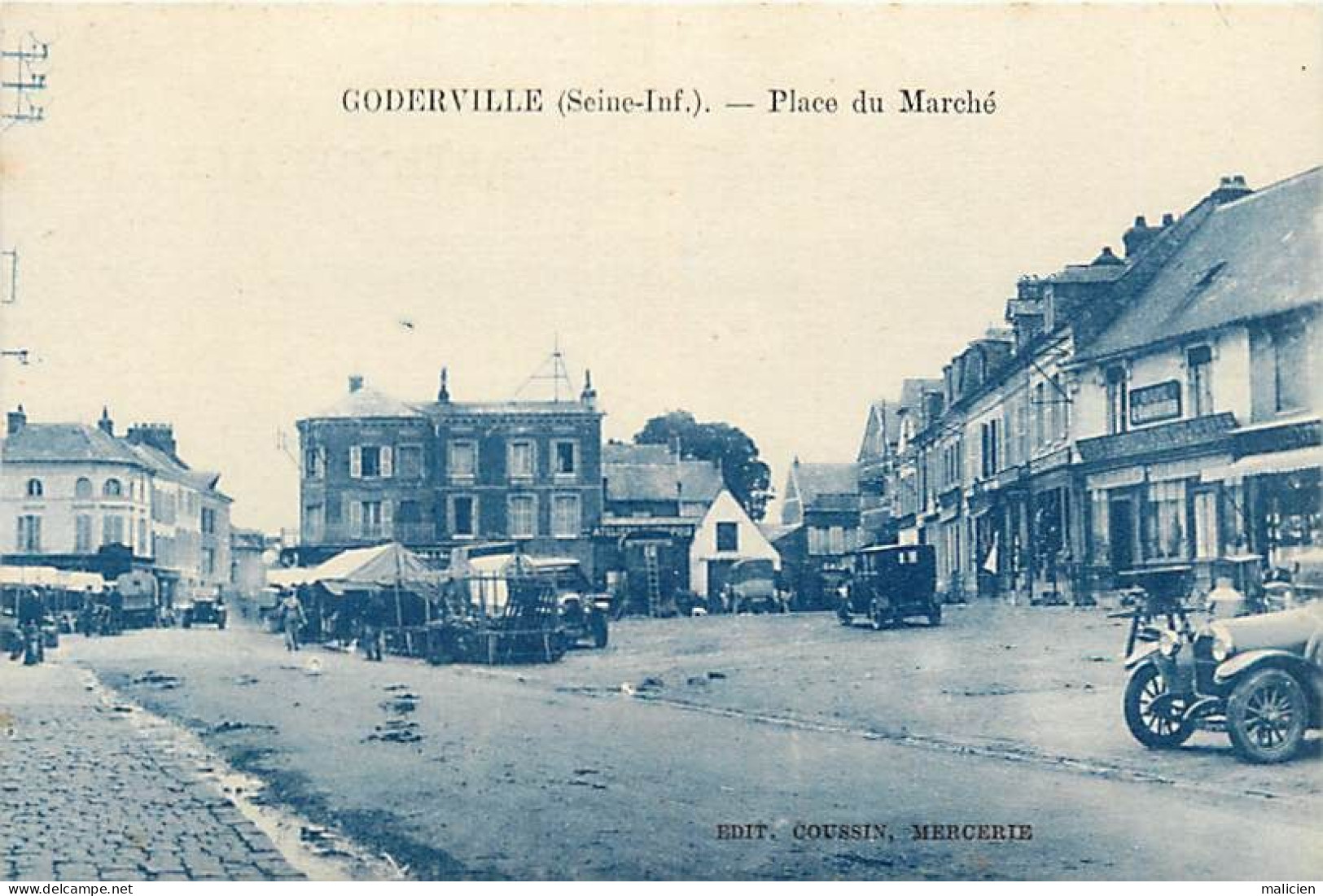 - Seine Maritime -ref-C609- Goderville - Place Du Marché - Marchés - - Goderville