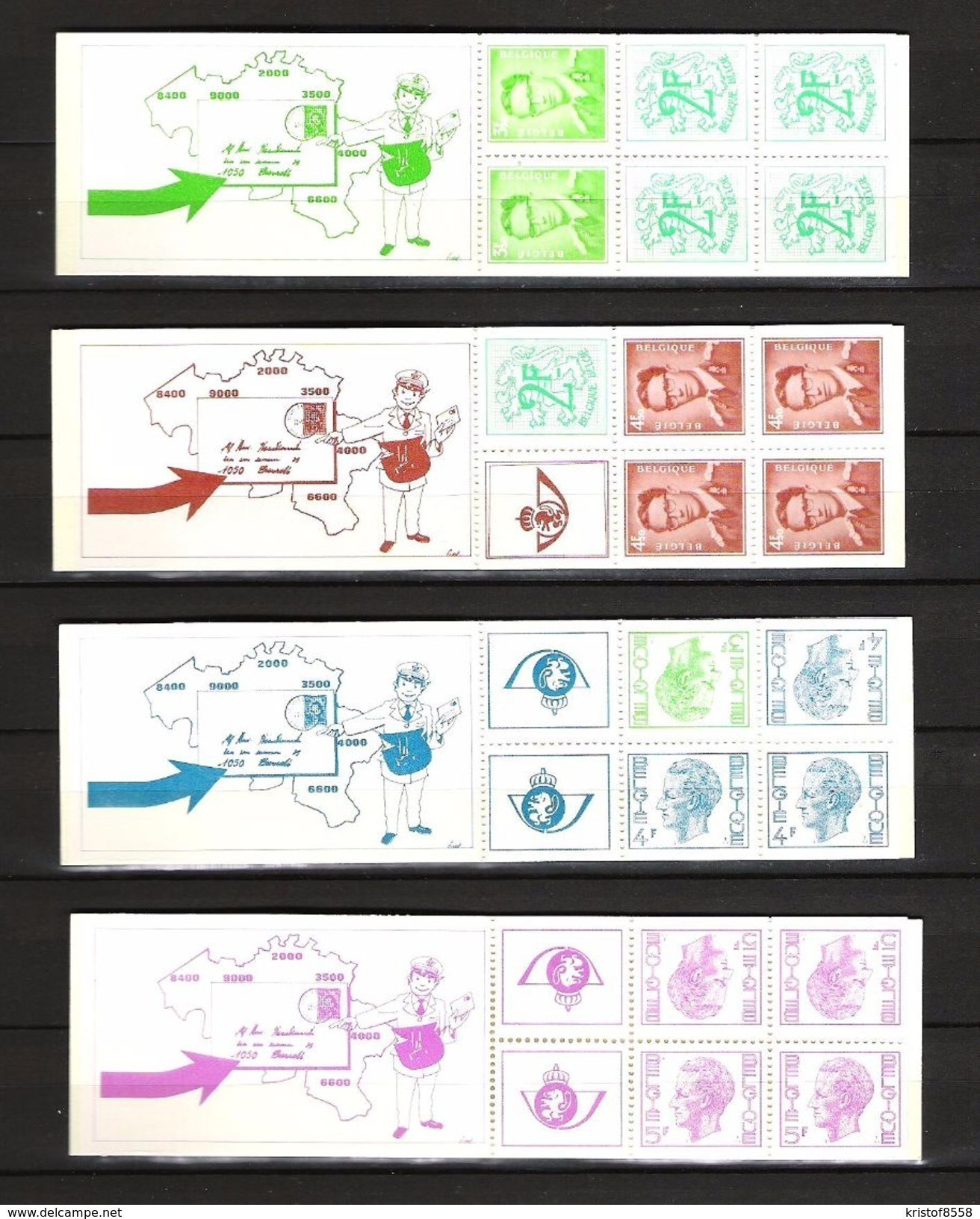 BOEKJE-CARNET NR 8 TOT  15 Postfris ** - Ohne Zuordnung