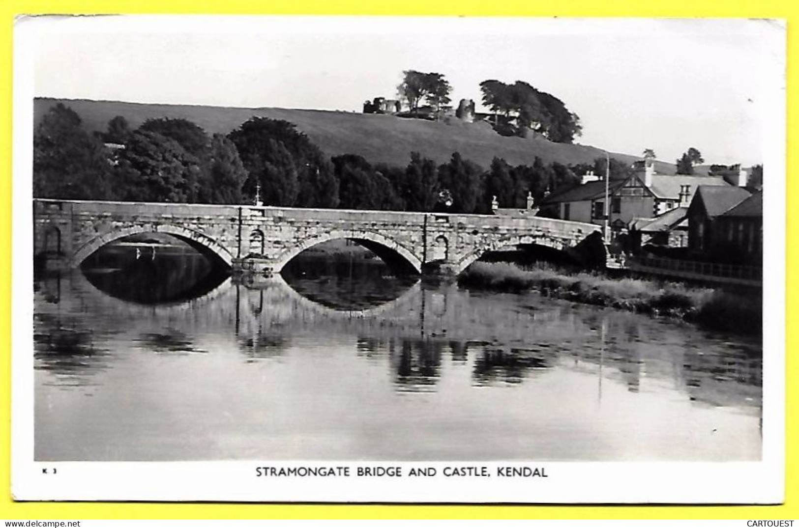 Kendal Stramongate Bridge And Castle « BRIDGE HOTEL » 1958 ( Peu Commune ) - Kendal