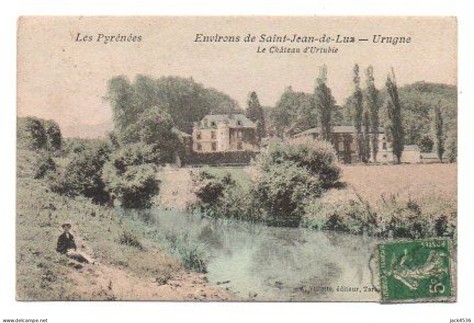 Carte Postale Ancienne - Circulé - Dép. 64 - URRUGNE - Château - Urrugne